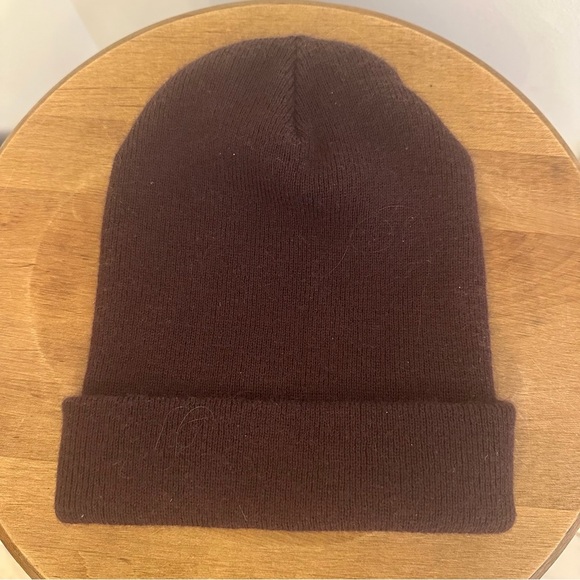 Carhartt Knit Beanie Toque Hat Adult One Size Model A18 V26 Dark Brown Colour - Picture 3 of 7